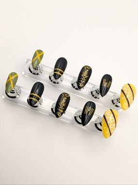 Handcrafted Twenty One Pilots Bandito Med. Almond Press-On Nails